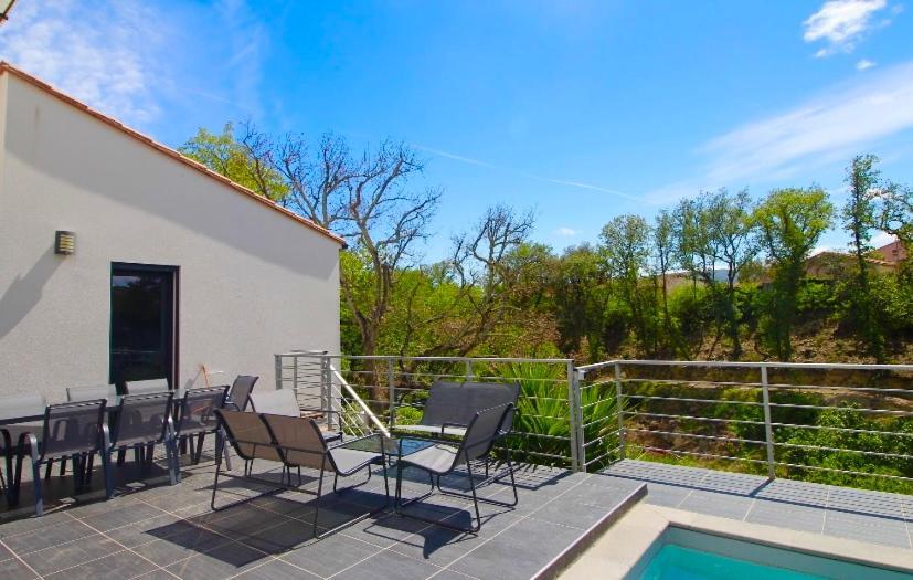 Villa Contemporaine, Jardin Mediterraneen Et Piscine Privee Saint-Jean-Pla-de-Corts 外观 照片